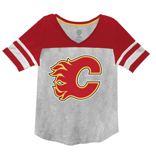 Calgary Flames - T-shirt à manches courtes pour femme
