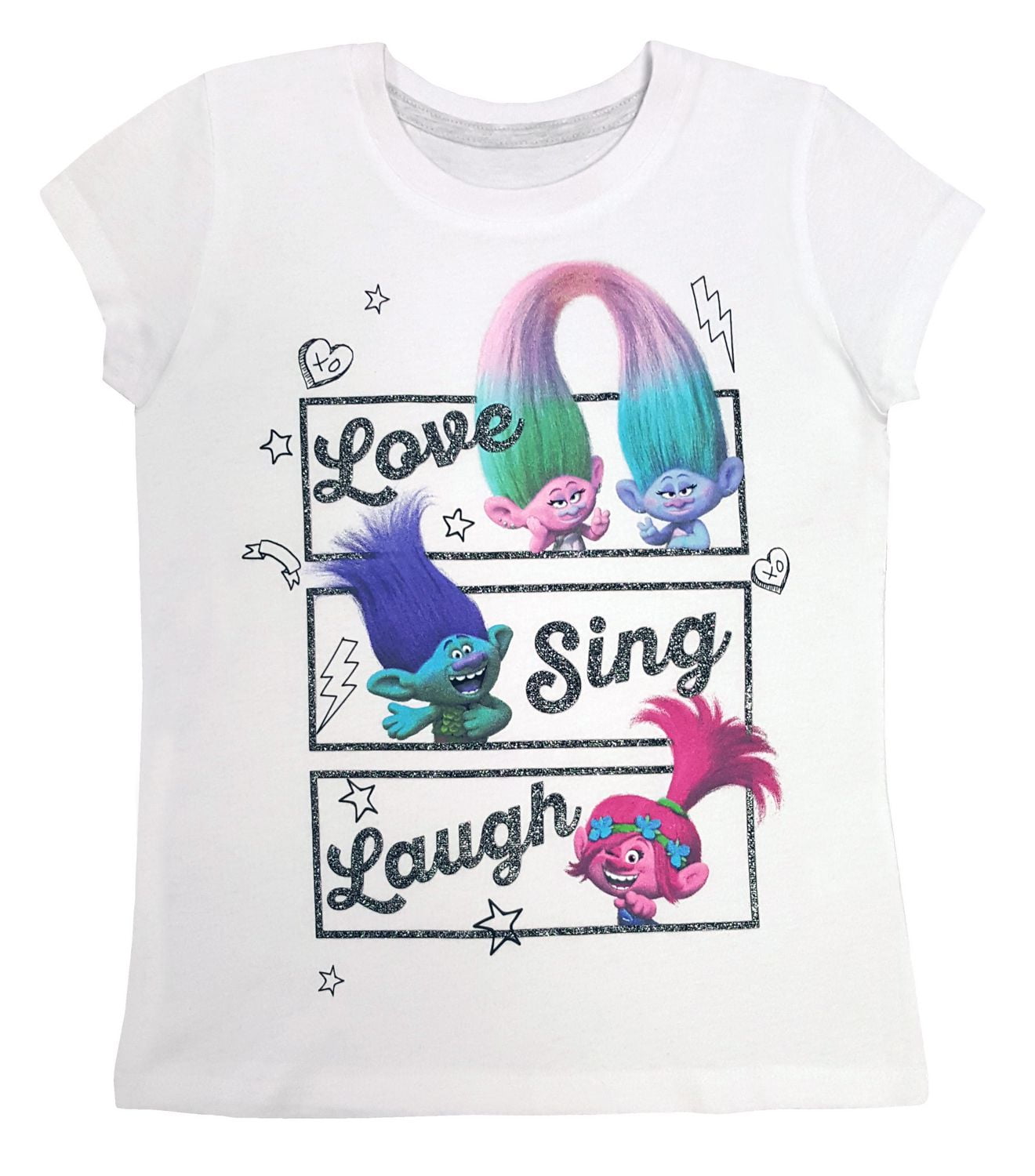 DreamWorks Trolls Trolls Girls short Sleeve T-Shirt | Walmart Canada