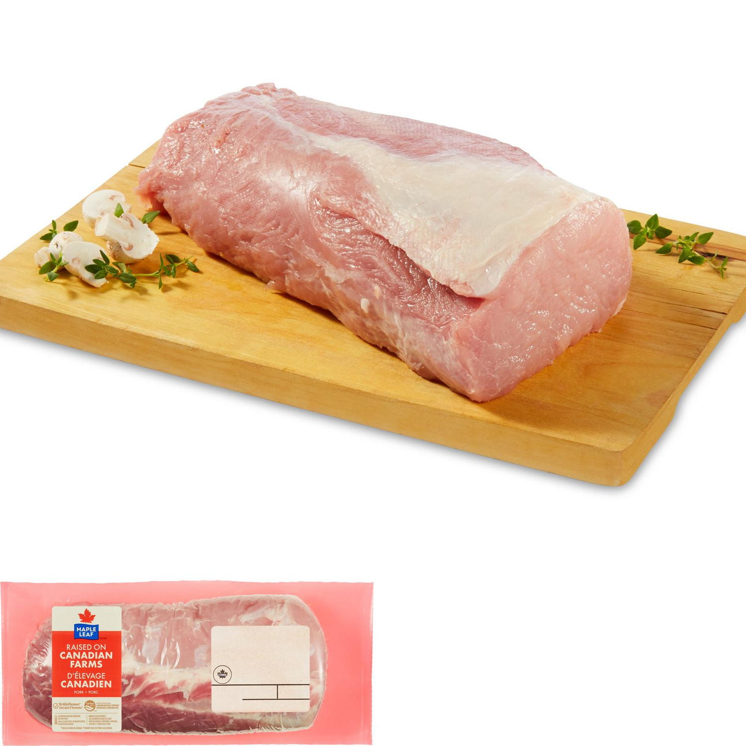 Maple Leaf Boneless Pork Rib Roast, 1 piece, 0.86 - 1.40 KG
