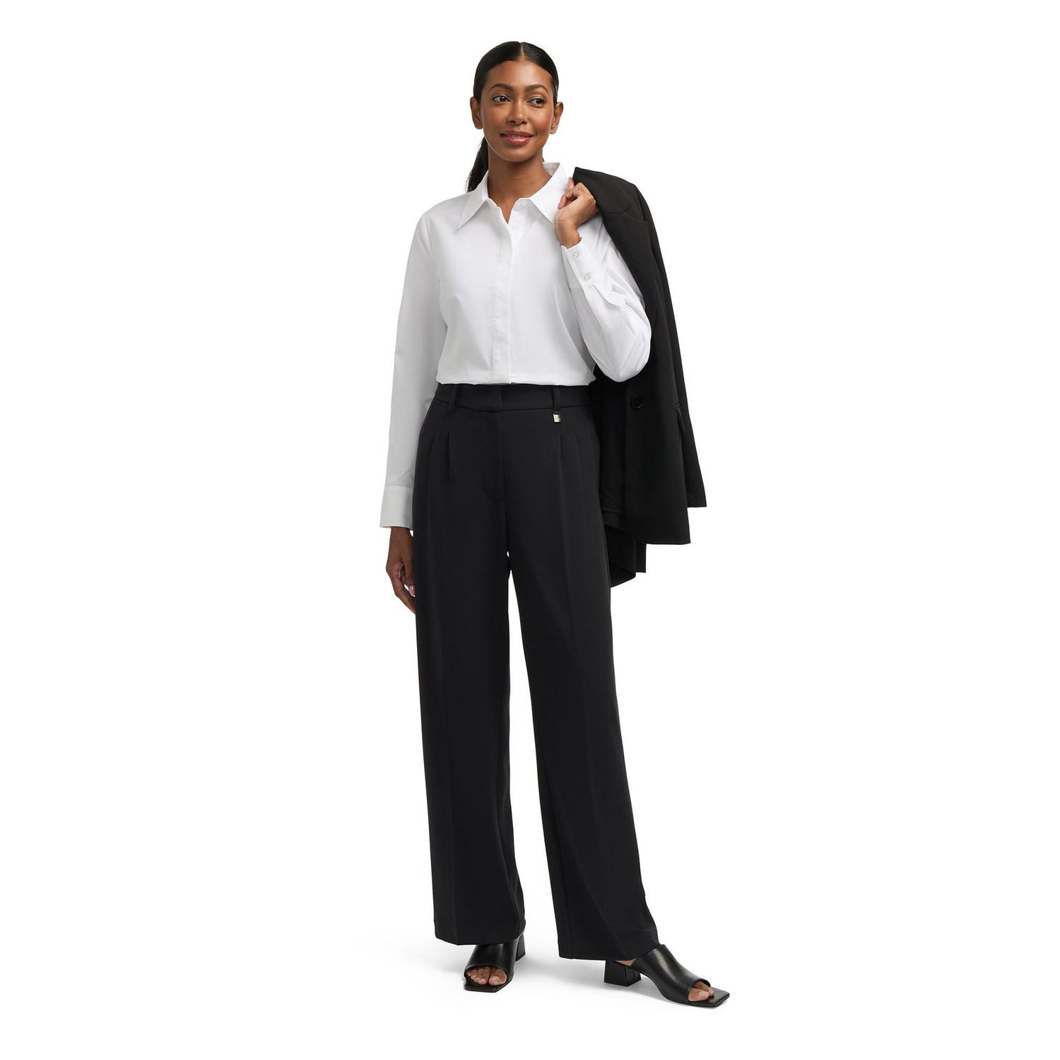 Mexx chemise en popeline extensible pour femmes Tailles: XS-XXL