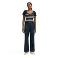 thumbnail image 5 of Mexx Women’s Striped Square Neck Ribbed Shirt, 5 of 5