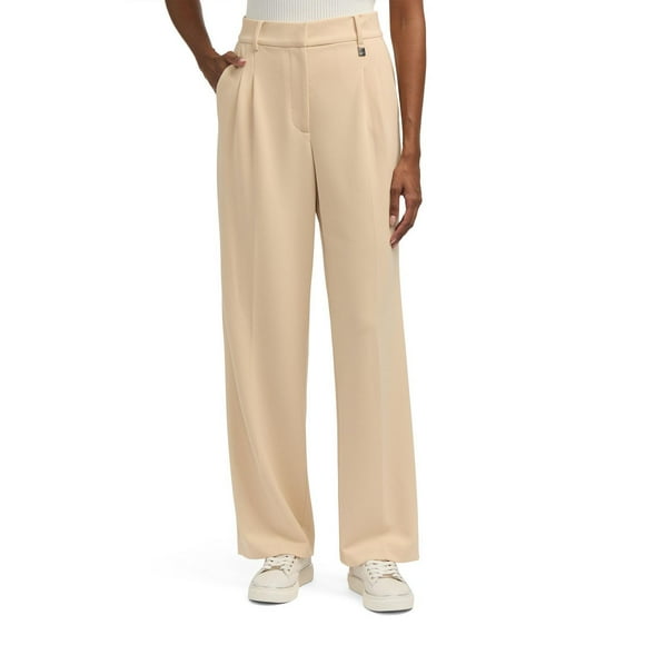 Mexx pantalons-a-jambe-large à taille haute pour femme