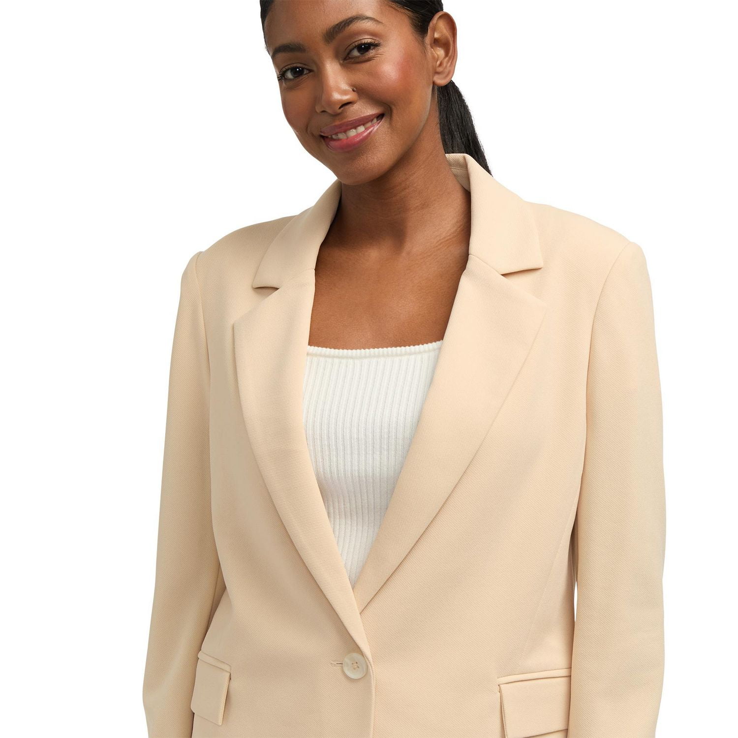 Mexx Blazer boutonné avec col à revers pour femmes Tailles: S-XL