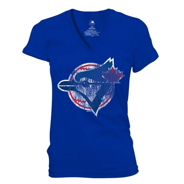 Toronto Blue Jays - T-shirt imprimé à manches courtes et à manches courtes pour femme