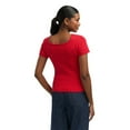 thumbnail image 3 of Mexx Women’s Scoop Neck Ribbed Shirt, 3 of 5
