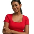 thumbnail image 4 of Mexx Women’s Scoop Neck Ribbed Shirt, 4 of 5