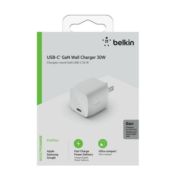 CHARGEUR SECTEUR USB-C BELKIN 25W BLANC