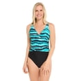 thumbnail image 1 of Krista 1PC D-Cup Women's Printed Crossover One Piece Swimsuit, 1 of 7