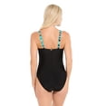 thumbnail image 3 of Krista 1PC D-Cup Women's Printed Crossover One Piece Swimsuit, 3 of 7