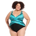 thumbnail image 1 of Krista Plus Women's V-Neck One-Piece D-Cup Swimsuit, 1 of 7