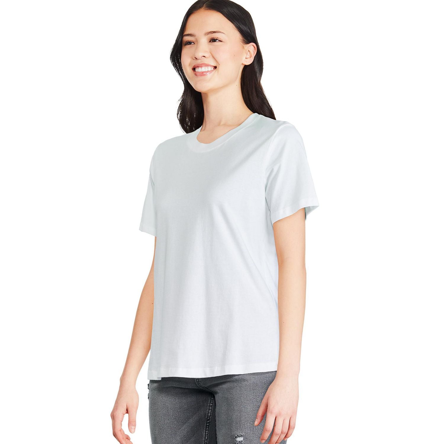 T-shirt à encolure ras du cou George pour femmes Tailles TP–TTG