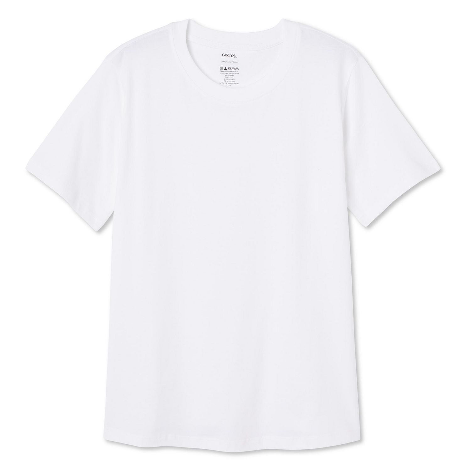 T-shirt à encolure ras du cou George pour femmes Tailles TP–TTG