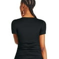 thumbnail image 3 of George Women's Side Ruched Tee, 3 of 6
