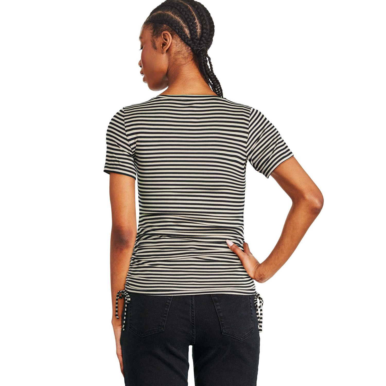 T-shirt ruché sur les côtés George pour femmes