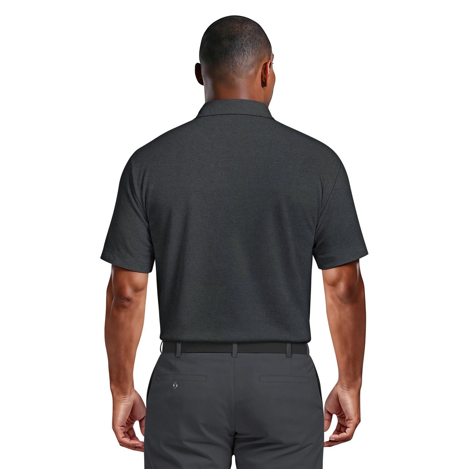 Ben Hogan Performance Men's Printed Panel Short Sleeve Golf Polo Shirt