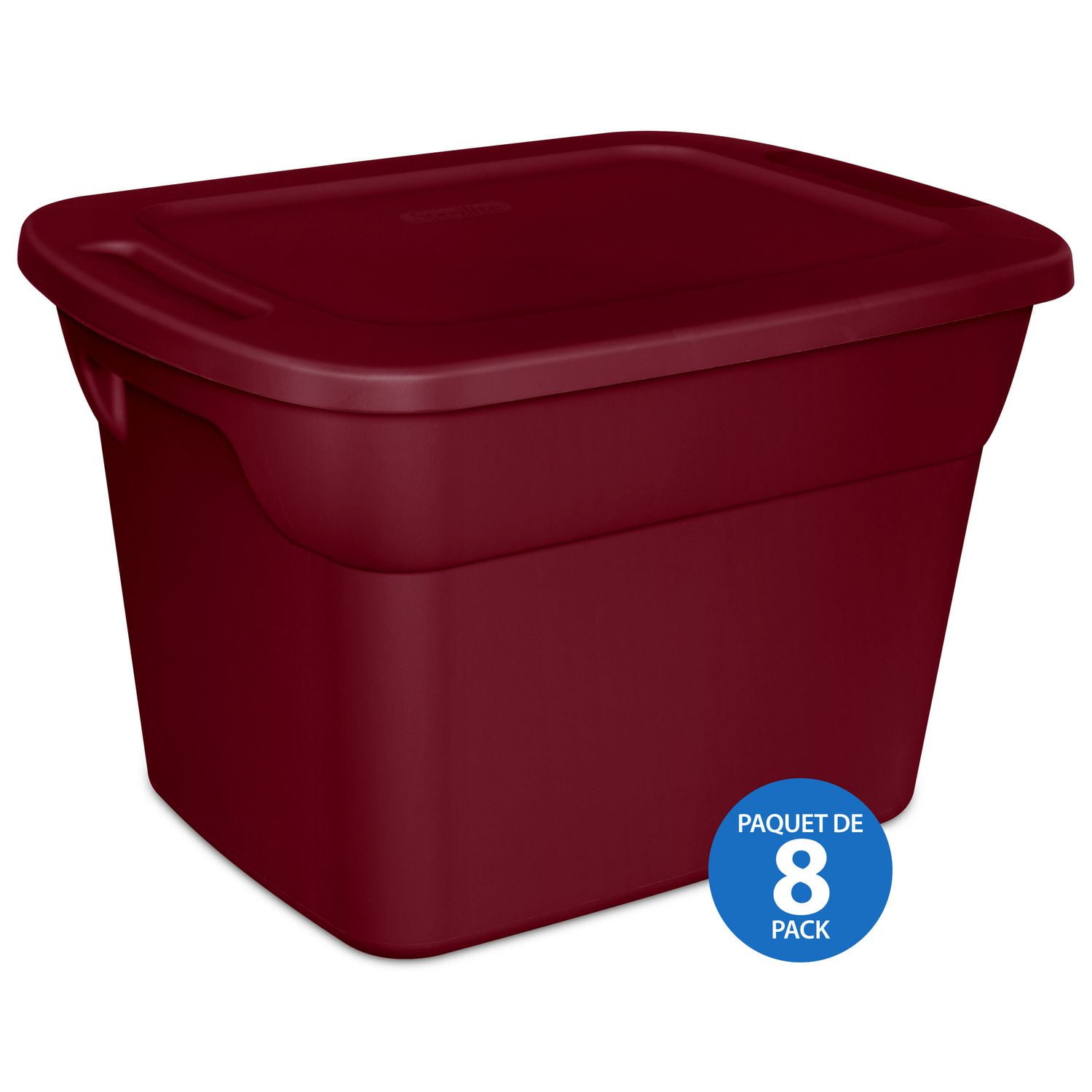 Sterilite 68L Tote- Red- 8Pk | Walmart Canada