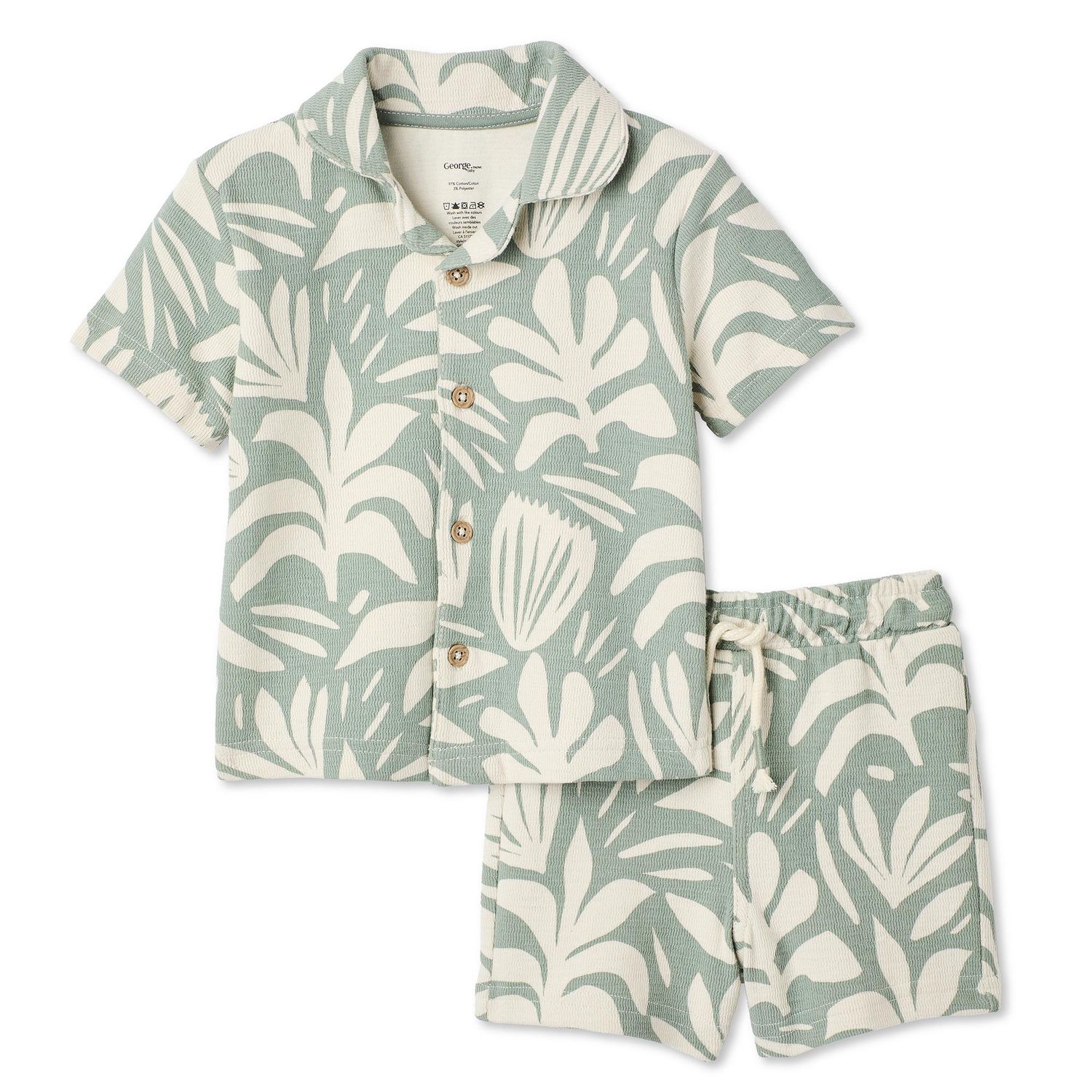 George Baby Boys' Two Piece Resort Shirt Set