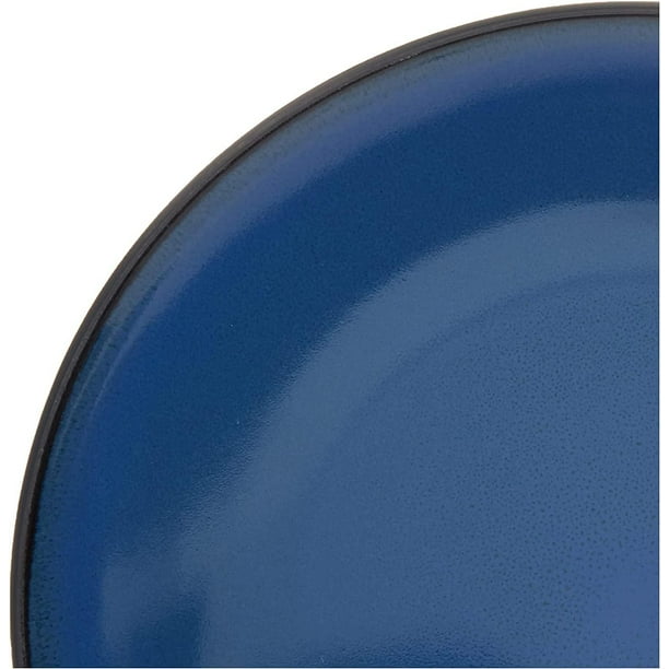 Gibson Home Soho 16 Piece Round Stoneware Dinnerware Set, Blue