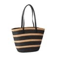 thumbnail image 1 of Time and Tru Women's Coastal Stripe Tote, 1 of 4
