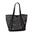 thumbnail image 1 of Time and Tru Women's Mesh Trimmed Tote, 1 of 4