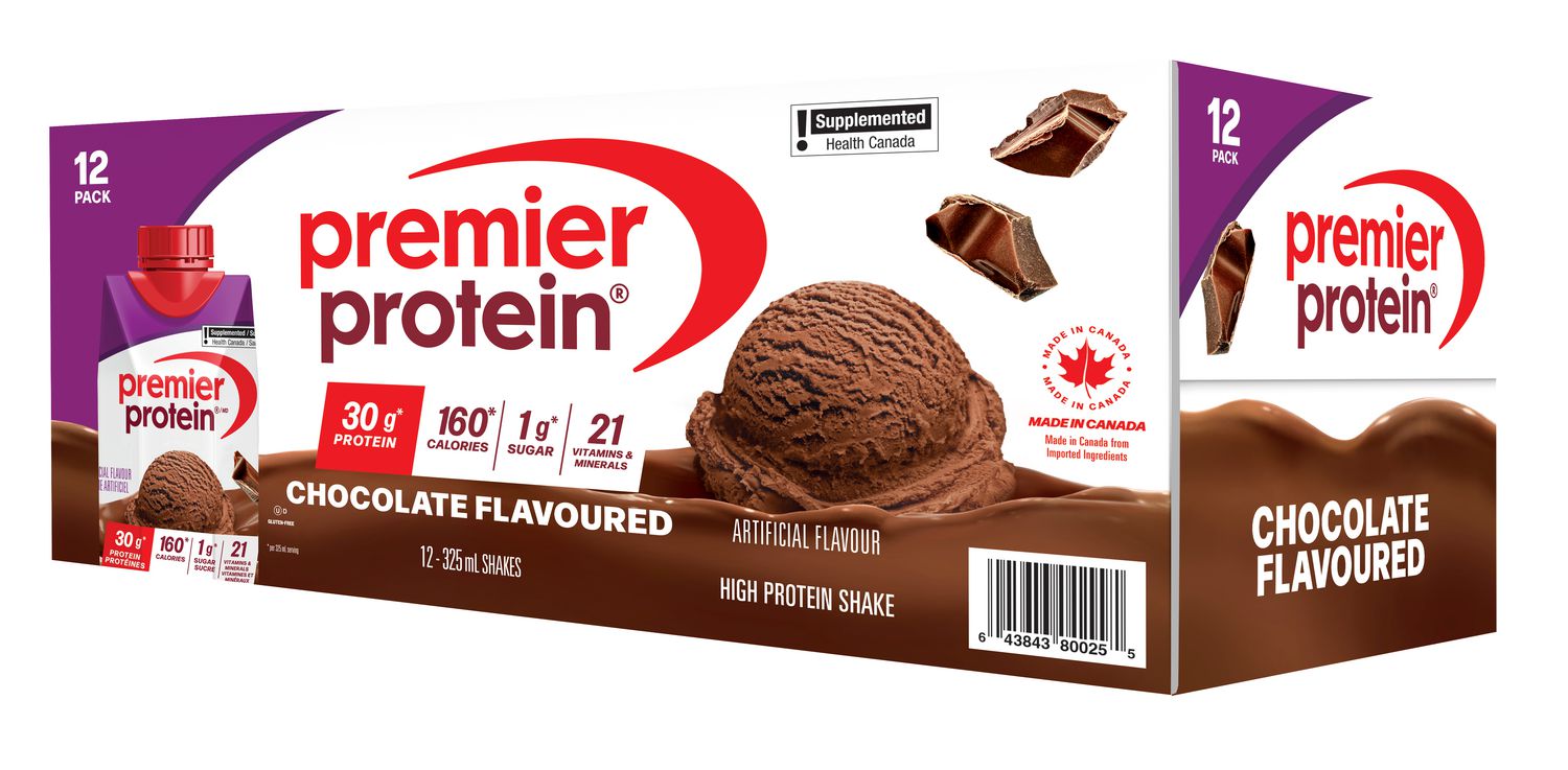 Frappé hyperprotéiné prêt à boire Premier Protein au chocolat, 12 unités
