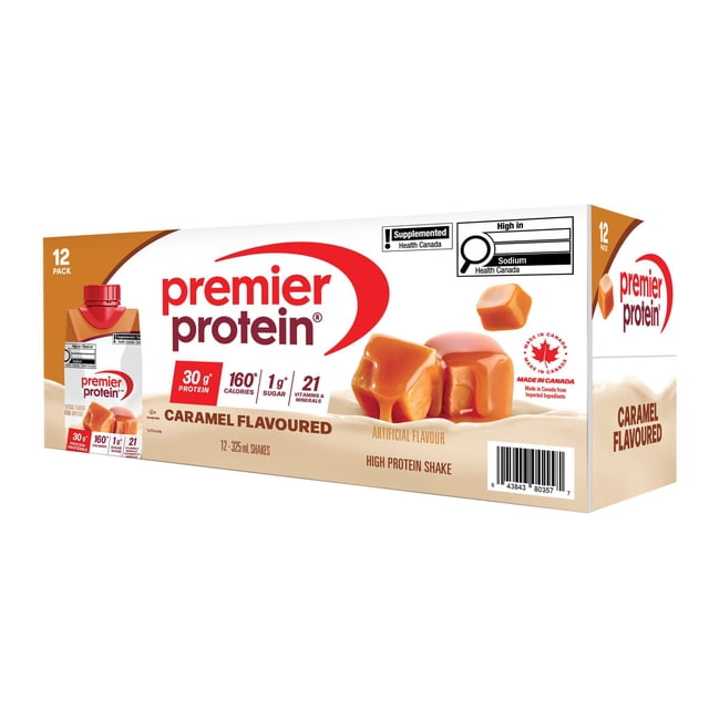 Premier Protein Caramel High Protein Ready to Drink Shake, 12 pack