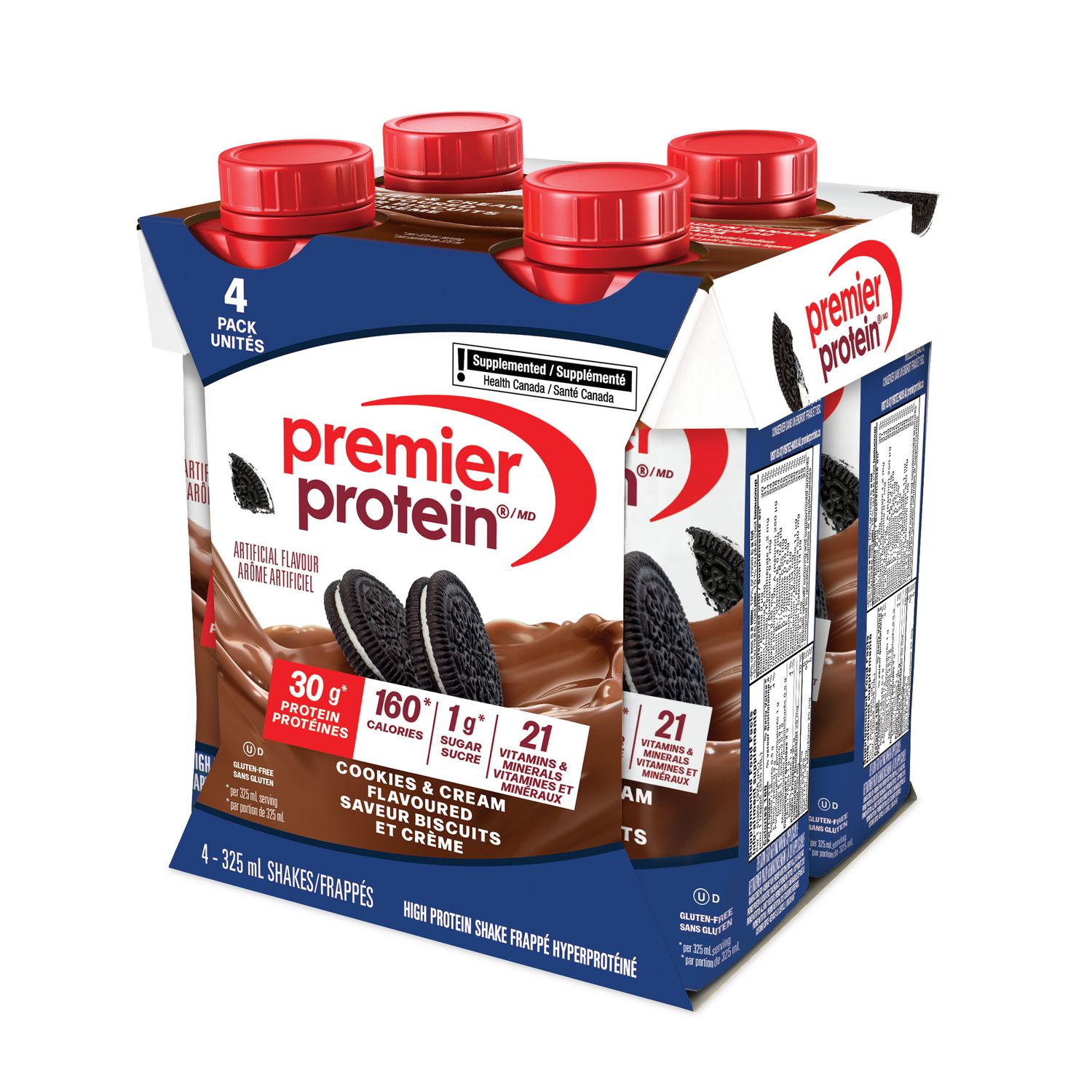 Premier Protein Cookies & Cream High Protein Shake, 4 pack