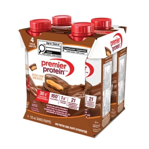 Premier Protein Beurre d'arachide au chocolat Protein Secouez-vous prêt à boire, paquet de 4