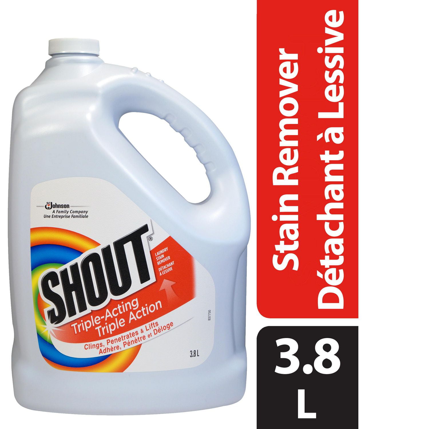 Shout Laundry Stain Remover Refill, 3.8L Walmart Canada