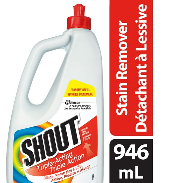  Shout Stain Remover with Extendable Trigger Hose -128 Oz + 22  Oz. (1) : Health & Household