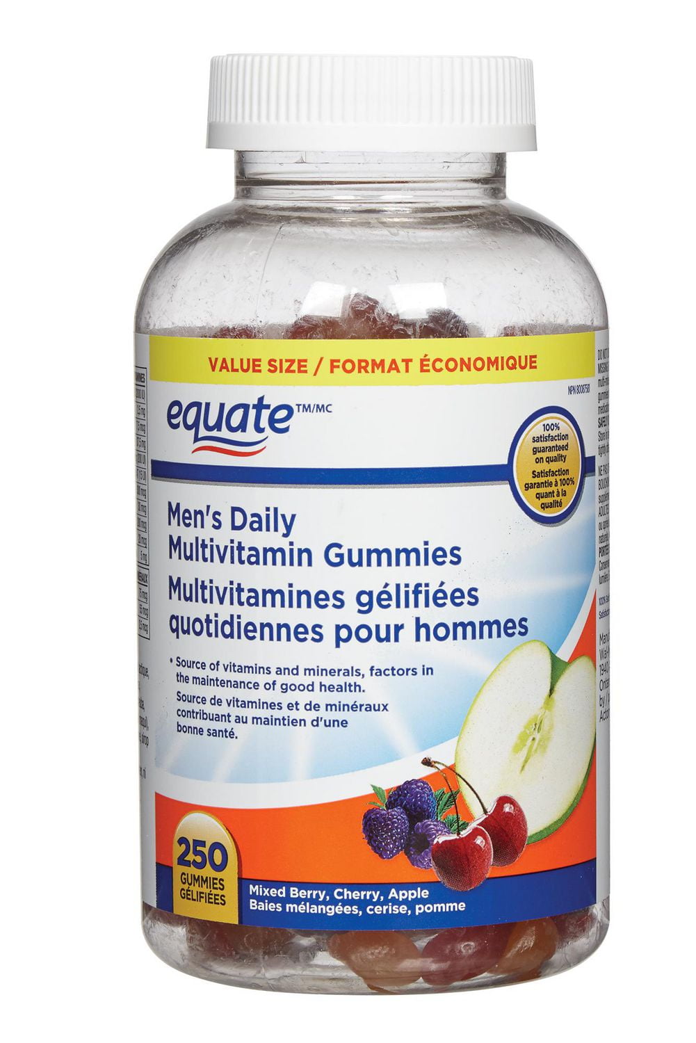 Equate Mens Daily Adult Gummy Vitamins Walmart Canada
