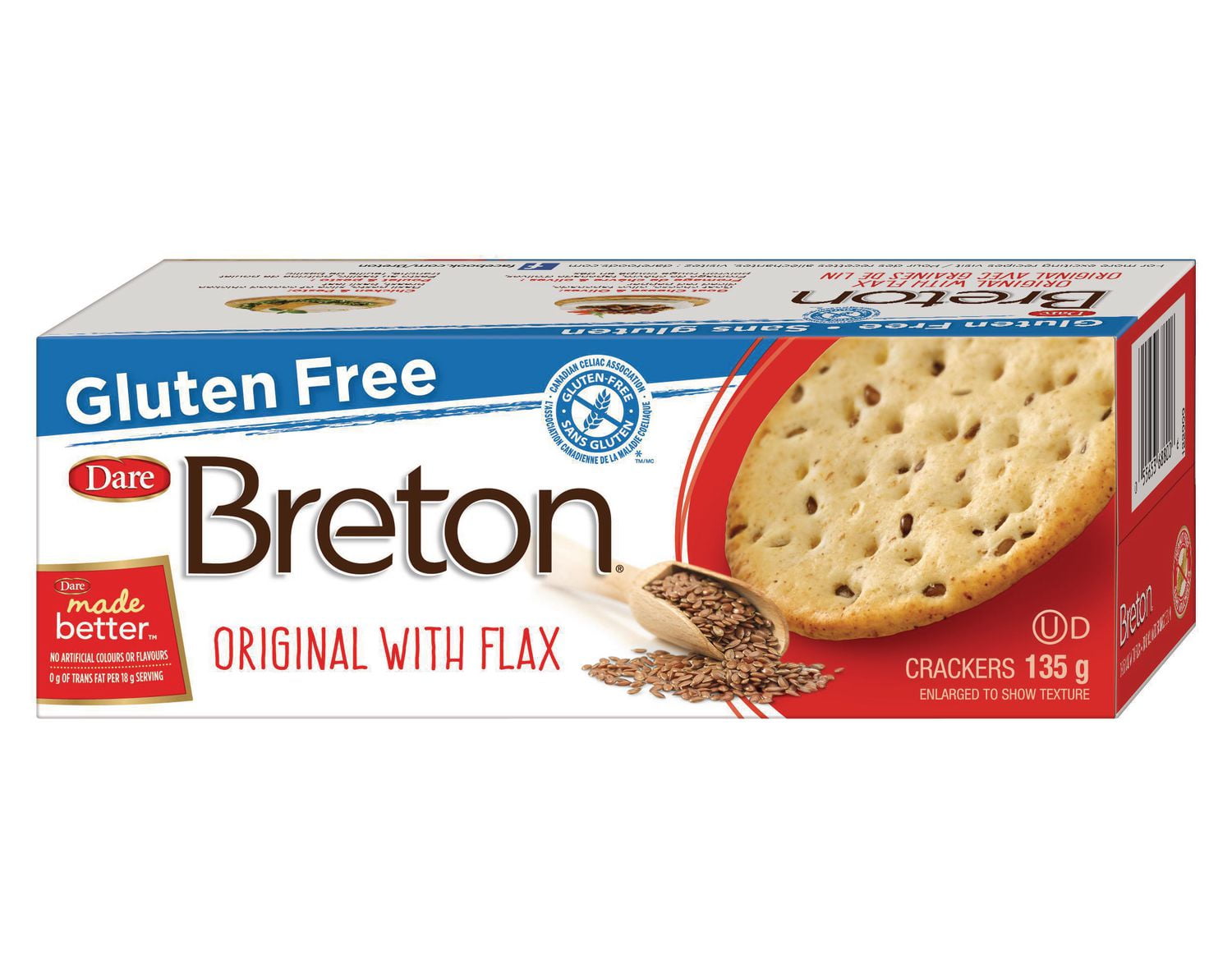 Breton Gluten Free Original with Flax Crackers, Dare Walmart Canada