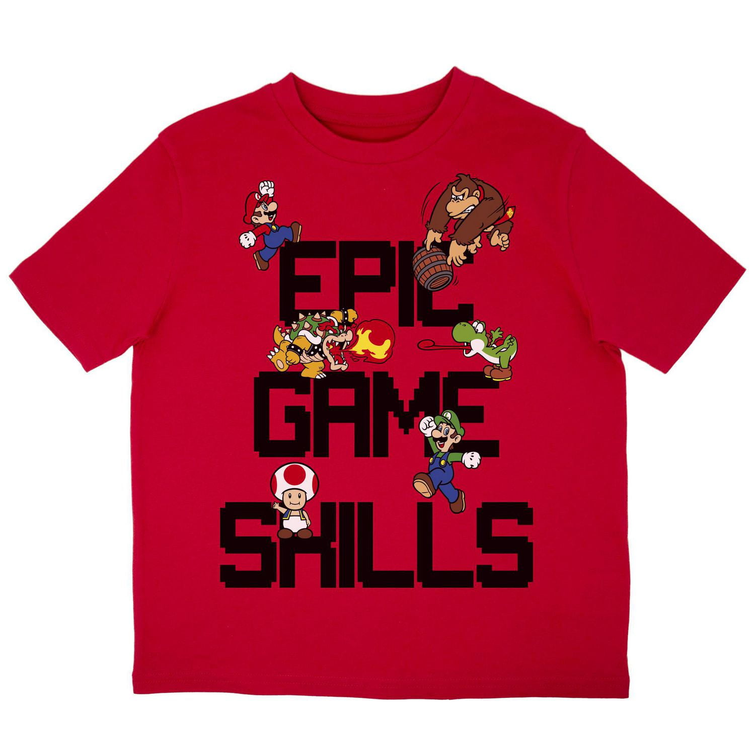 Nintendo Boy's Short Sleeve crew neck T-Shirt