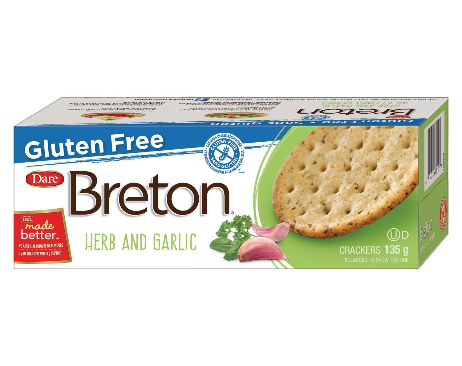 Breton Gluten Free Herb & Garlic Crackers, Breton | Walmart Canada