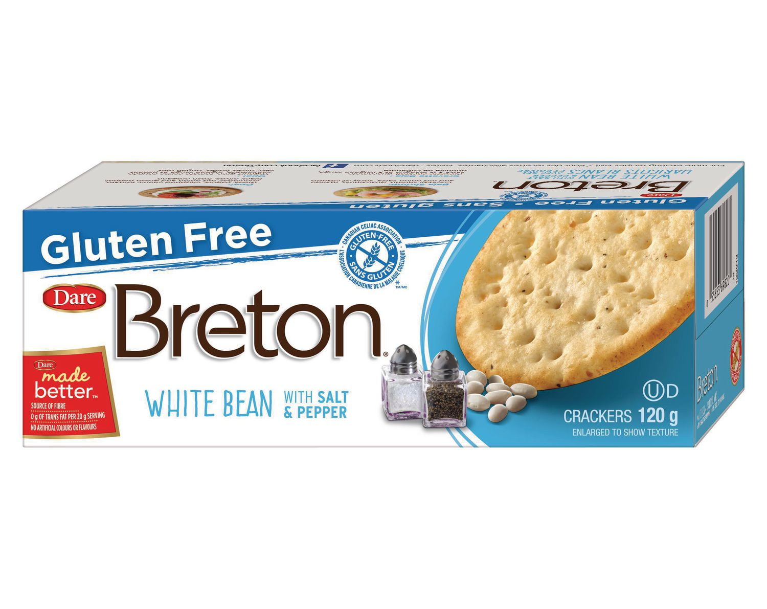 Breton Gluten Free White Bean with Salt and Pepper Crackers, Dare