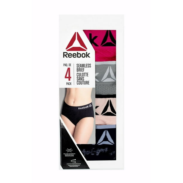 Reebok Ladies' 4 Pack Seamless Briefs