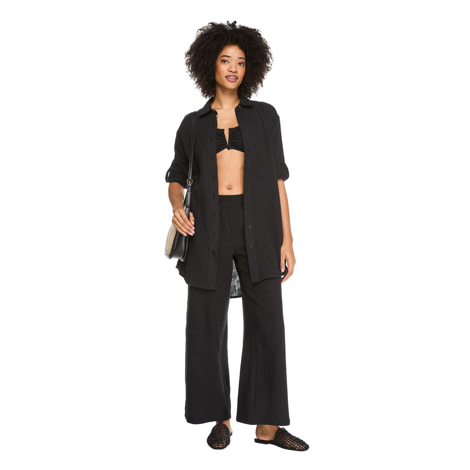 George Women's Button-Up Shirt Cover-Up