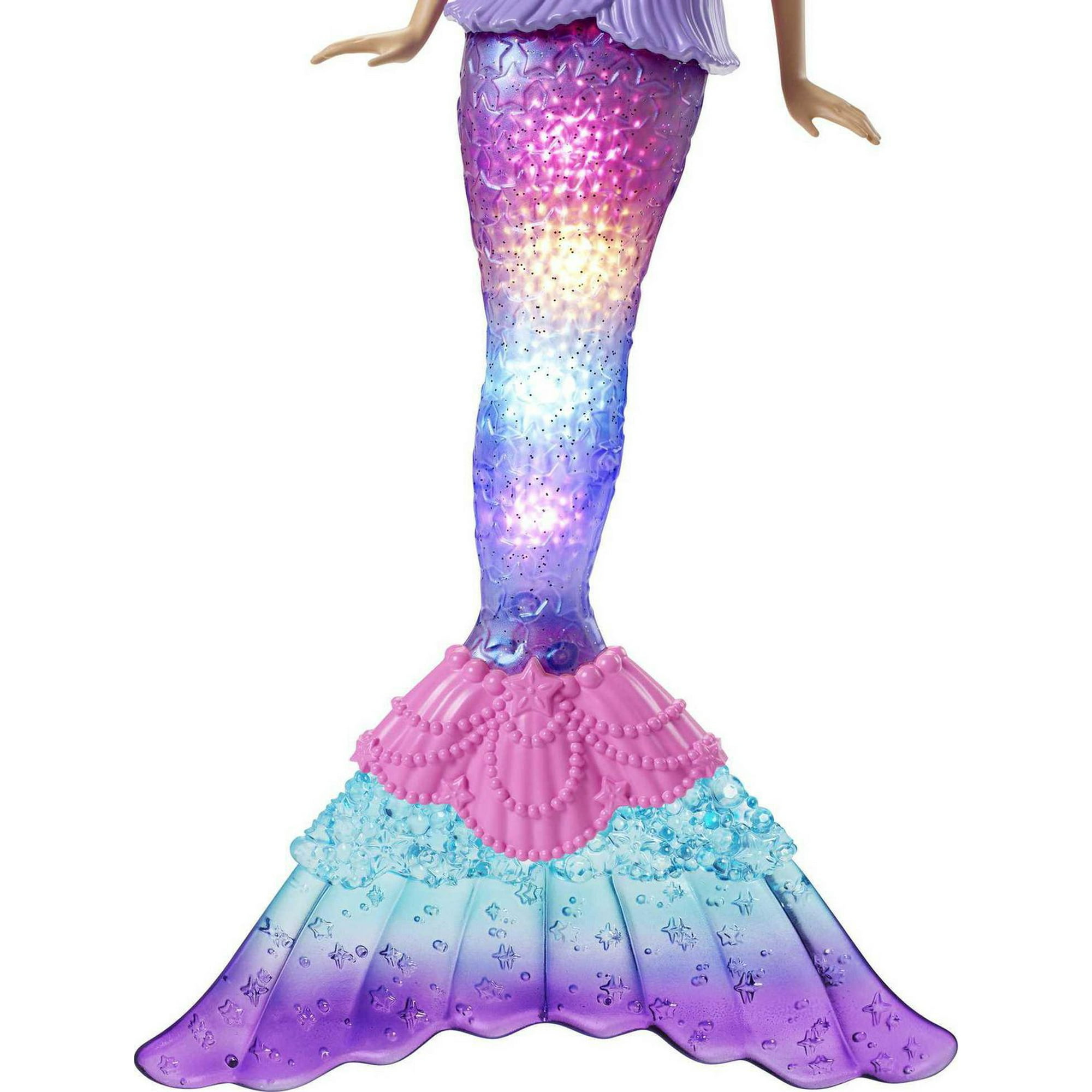 Barbie Dreamtopia Sparkle Lights Mermaid Doll with Swimming Motion and  Underwater Light Shows, approx 12-inch with Pink-Streaked Blonde Hair, Gift  for 3 to 7 Year Olds 