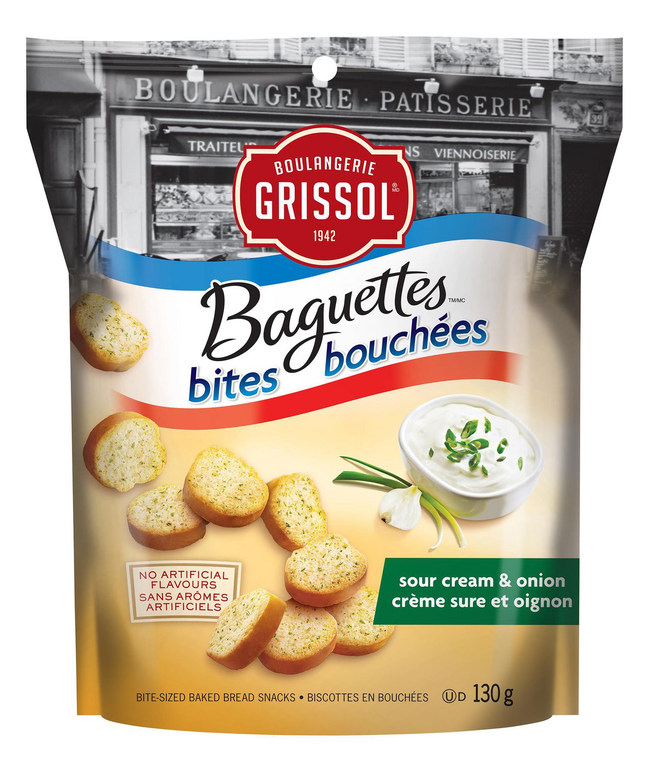 Boulangerie Grissol Baguettes Bites Sour Cream & Onion | Walmart Canada