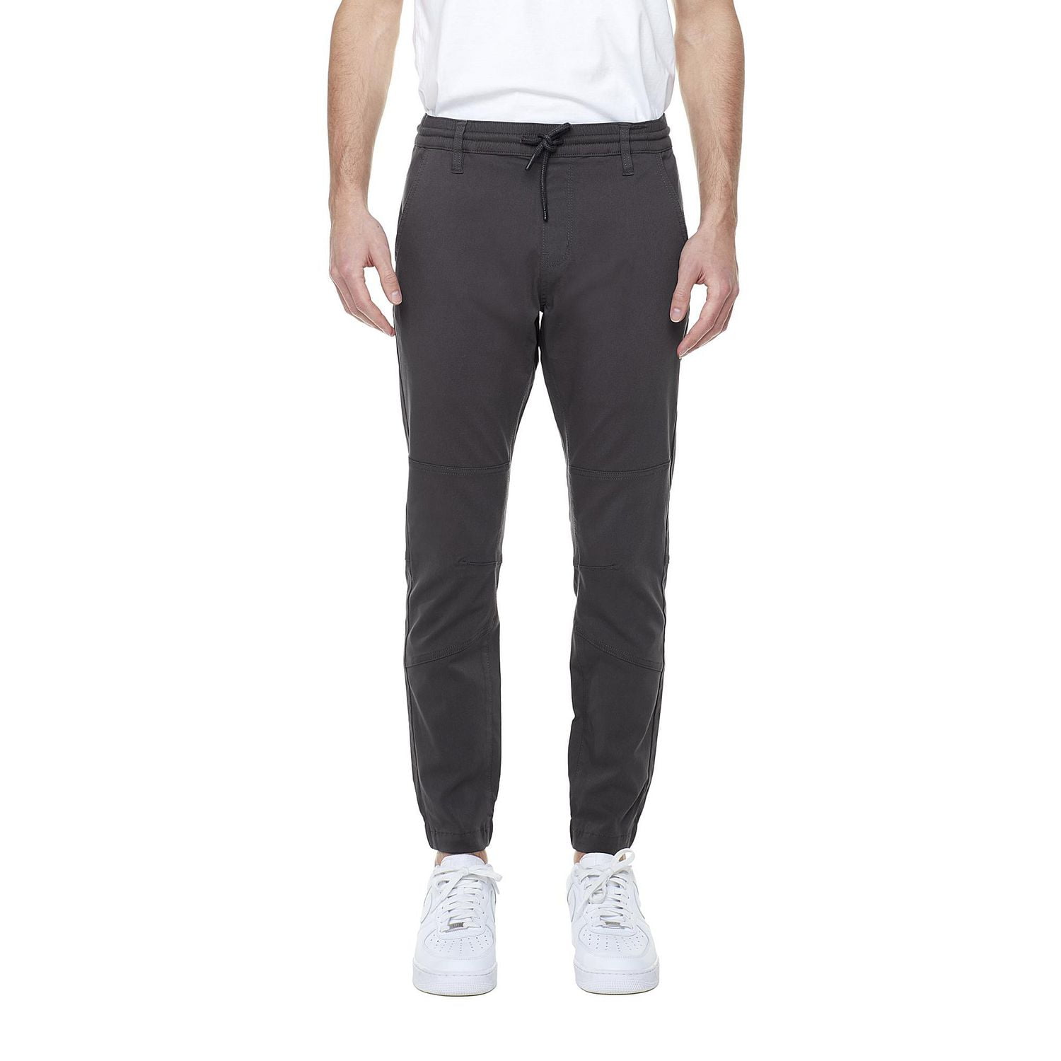 Dark Black Men's Comfort Stretch  Pull-On Jogger