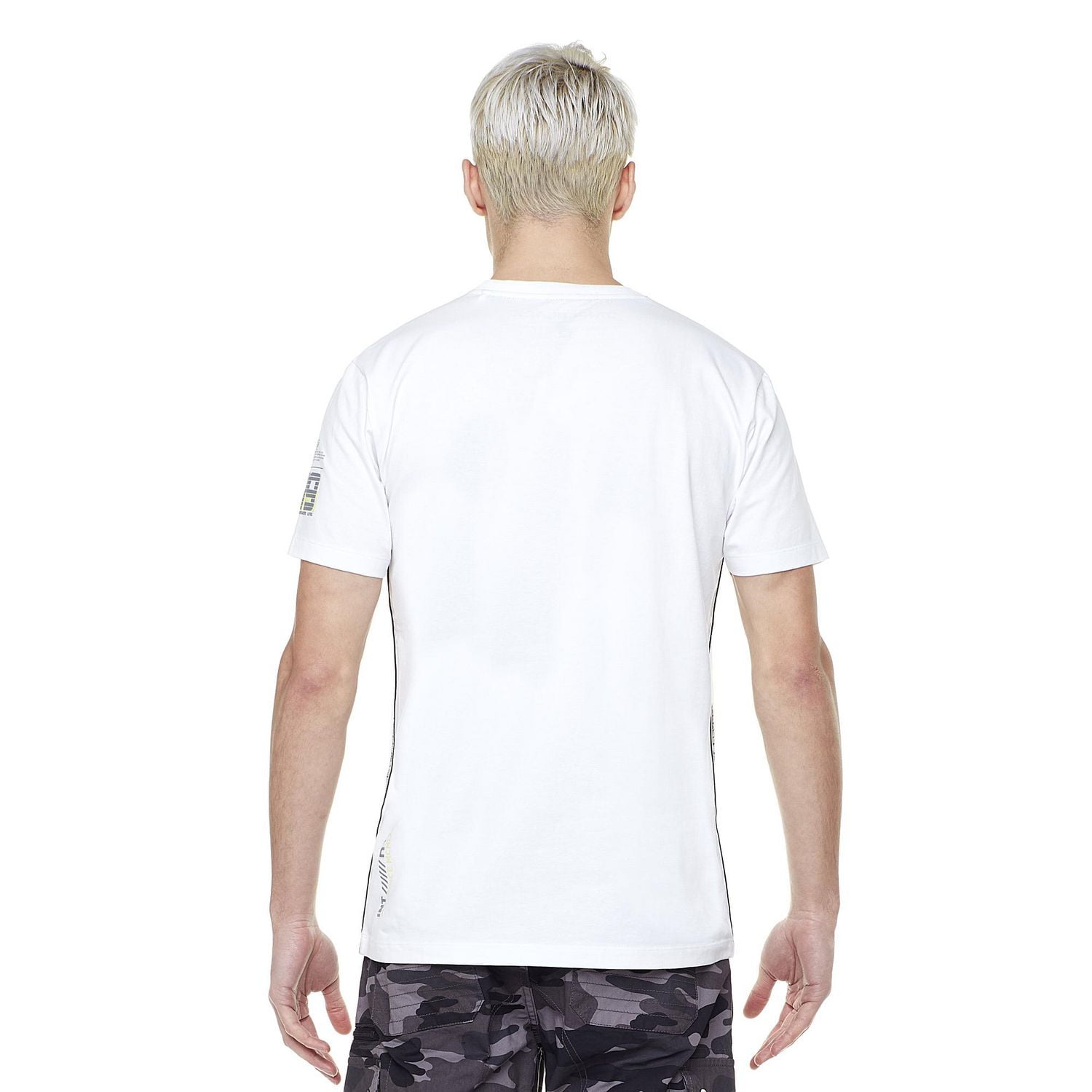 Tee-shirt henley pour homme Dark Black