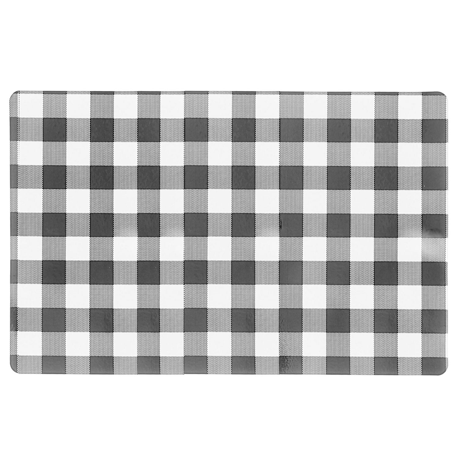 Plastic Placemat (White Buffalo Plaid) Set of 12 Walmart Canada