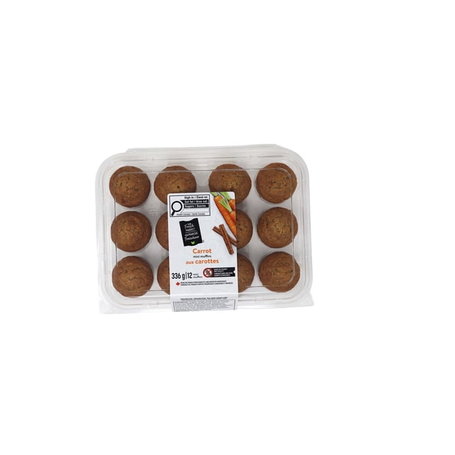 Mini muffins aux carottes Mon mon marché fraîcheur