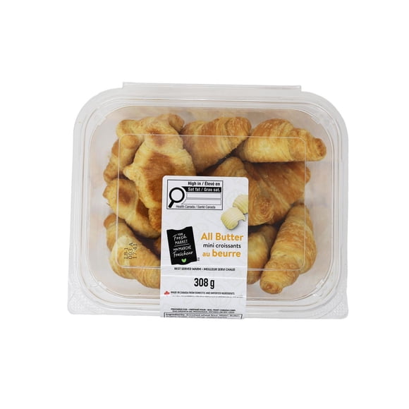 Mini croissants au beurre Mon marché fraîcheur