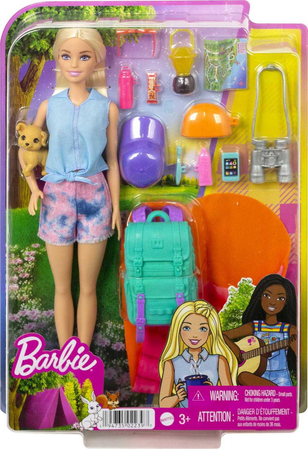 Barbie Camp Barbie Doll w Backpack Sleeping Bag (1993)