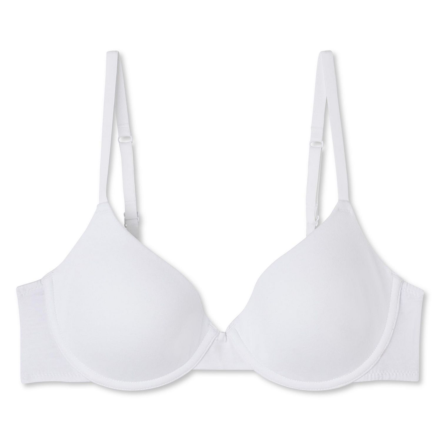 Buy Clovia Double Layered Non Wired Full Coverage T-Shirt Bra - White at  Rs.329 online