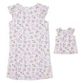 thumbnail image 2 of George Girls' Dolly and Me Nightshirt 2-Piece Set, 2 of 2