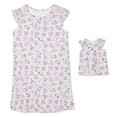 thumbnail image 1 of George Girls' Dolly and Me Nightshirt 2-Piece Set, 1 of 2