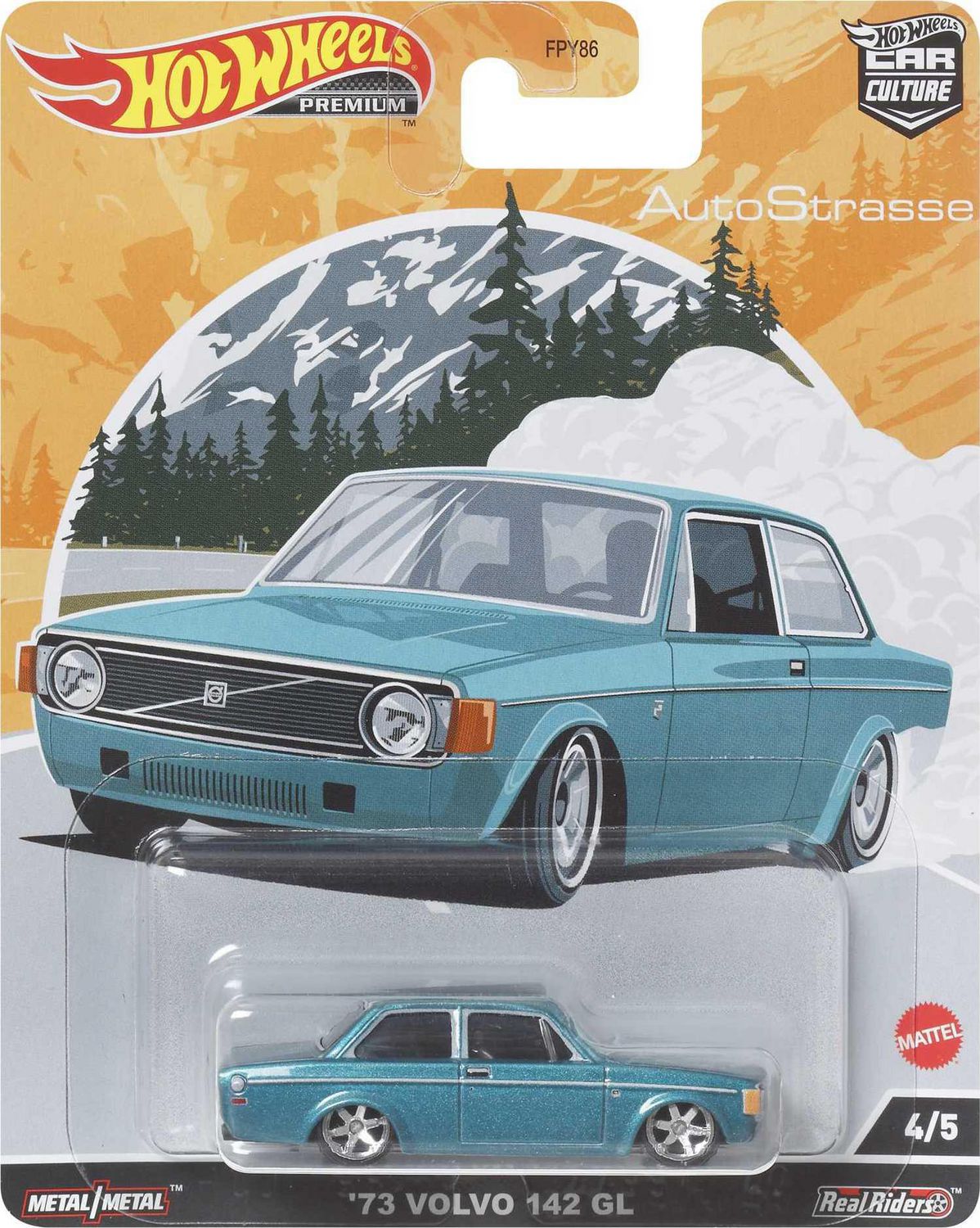 Hot Wheels Car Culture Circuit Legends Vehicle 74 Volvo 142 GL for