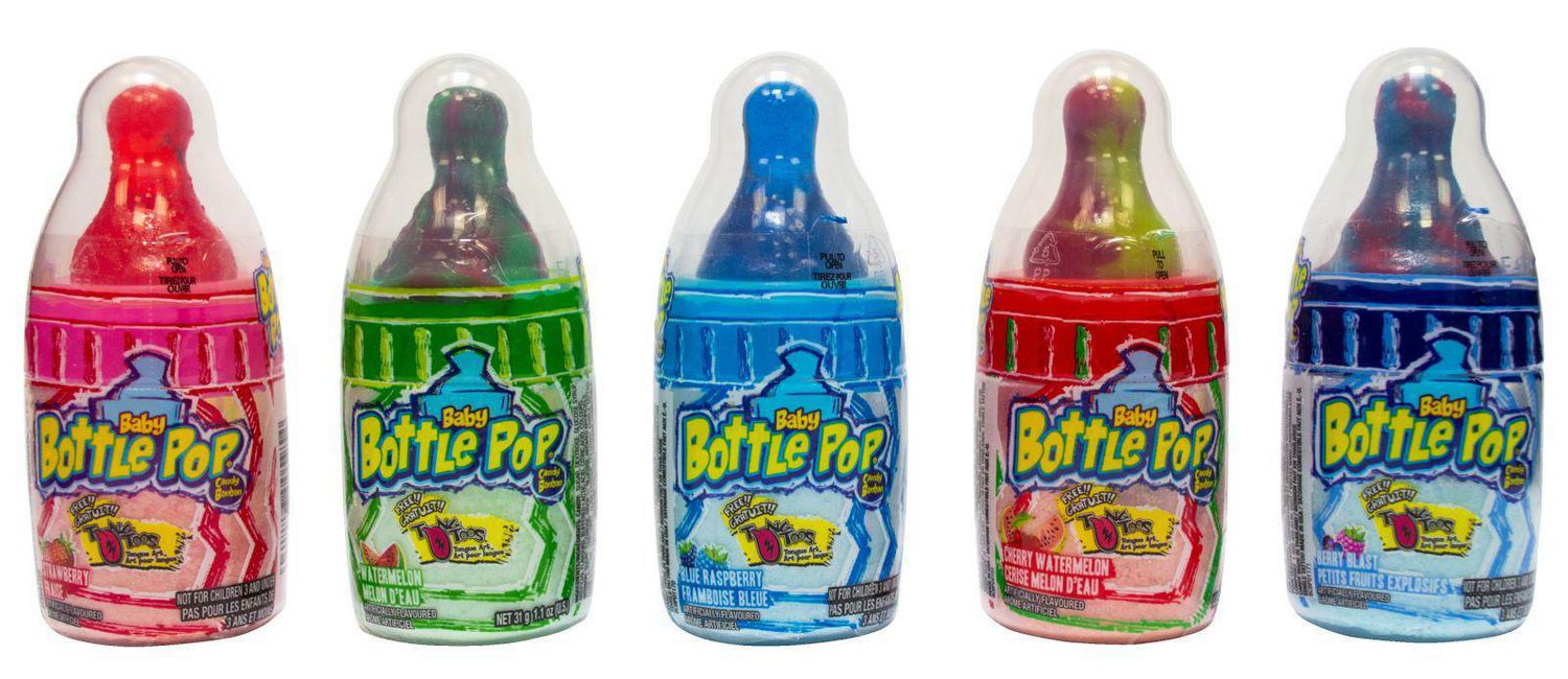 baby bottle pop candy allergen info